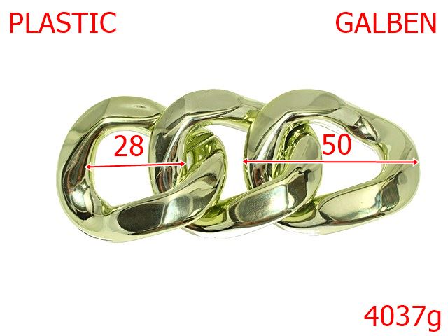 Lant material plastic - 4037g/ZA LANT PLASTIC-50-mm---GALBEN-----