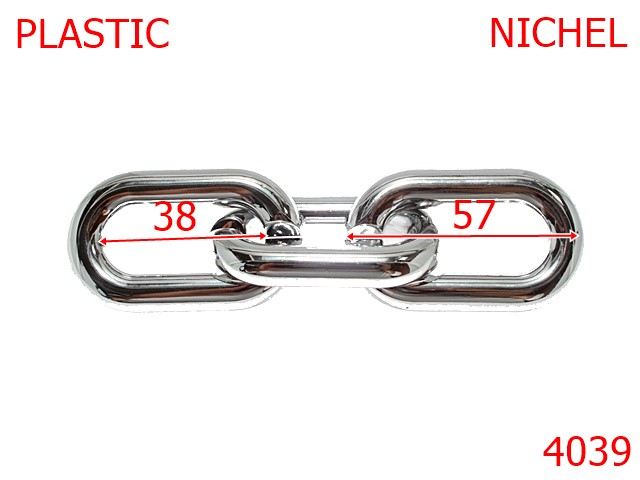 Lant material plastic - 4039/ZA LANT PLASTIC-57-mm---nichel-----