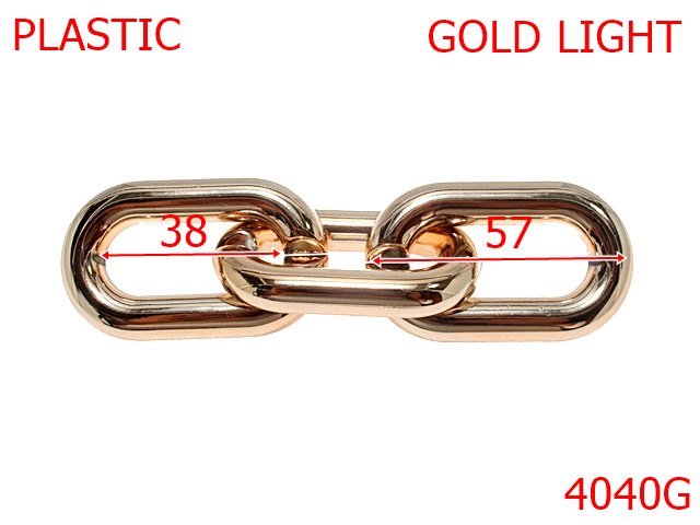 Lant material plastic - 4040G/ZA LANT PLASTIC-57-mm---gold light-----
