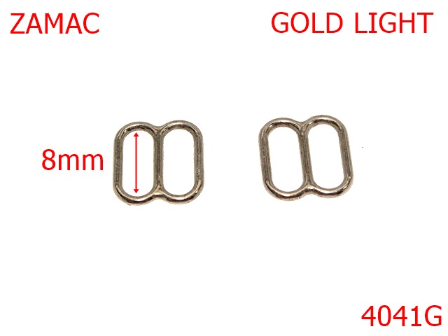 Accesorii confectii - 4041G/REGLAJ ELASTIC-8-mm---gold light---AP21--AP20