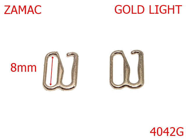 Accesorii confectii - 4042G/CARLIG ELASTIC-8-mm---gold light---AP20--AP21