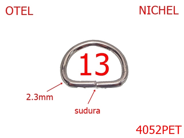 PET - 4052PET/INEL D SUDAT-13-mm-2.3-nichel---AM17/AN20--