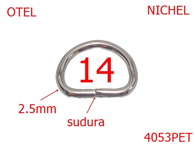PET - 4053PET/INEL D SUDAT-14-mm-2.5-nichel---AM16/AN19--