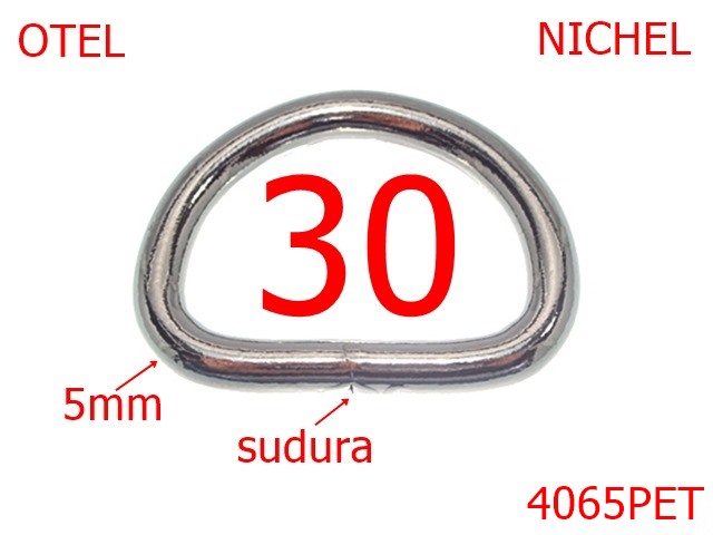 Inele sudate - 4065PET/INEL D SUDAT-30-mm-5-nichel---AO20--