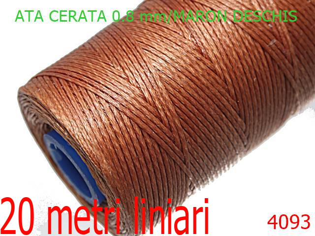 Ata Pentru Cusut - 4093/ATA CERATA -0.8-mm---MARON DESCHIS-----