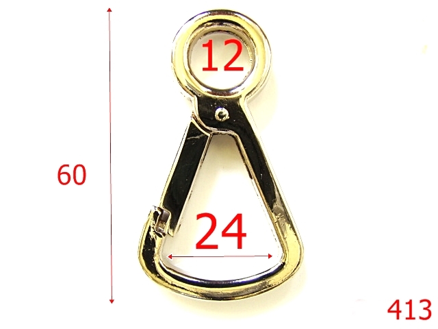 Carabine - 413/CARABINA 12MM SUFLEU LARG 24MM NIKEL-12-mm---nichel-5y9----