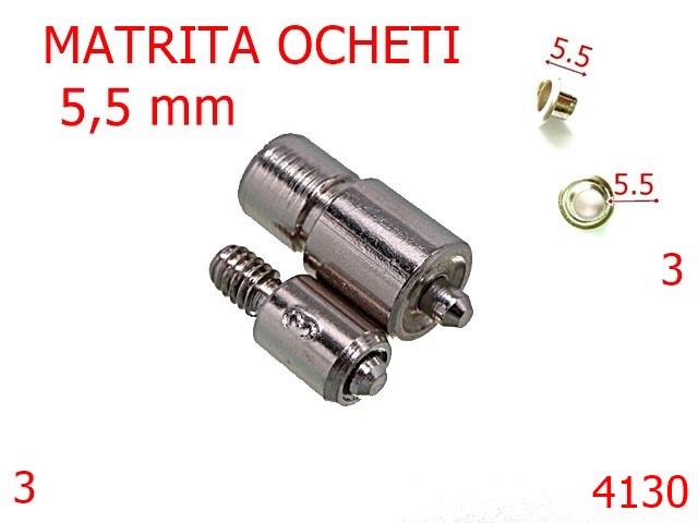 Utilaje - 4130/MATRITA OCHETI -5.5-mm---nichel-----