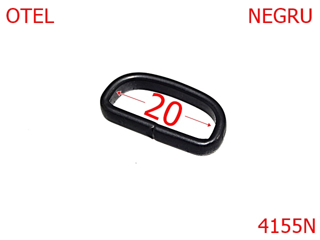 Pasant pafta - 4155N/PASANT PAFTA-20-mm---negru---6F7--
