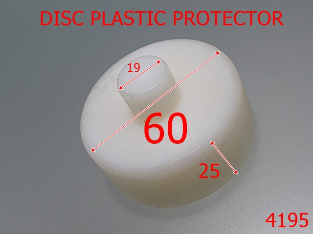 Utilaje - 4195/Disc plastic protector presa manuala-60-mm-polietilena---alb-----