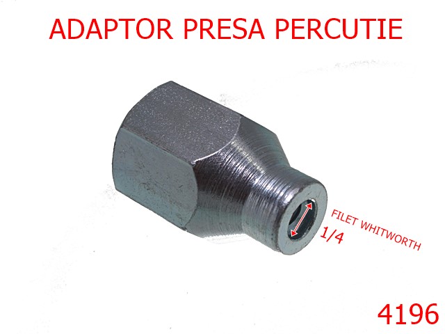 Utilaje - 4196/Adaptor presa manuala percutie-1/4-inch-otel---nichel-----