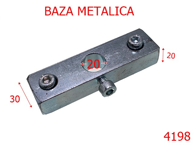 Utilaje - 4198/Baza metalica presa manuala-20-mm-otel---nichel-----