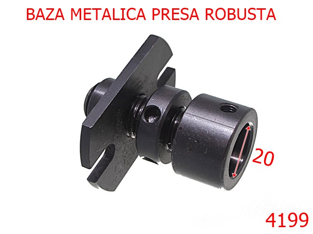 Utilaje - 4199/Baza metalica presa robusta-20-mm-otel--negru-----