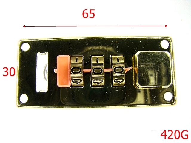 Inchizatori servieta - 420G/INCHIZATOARE SERVIETA DIPLOMAT-65x30-mm---gold---12D2-12E2-C30