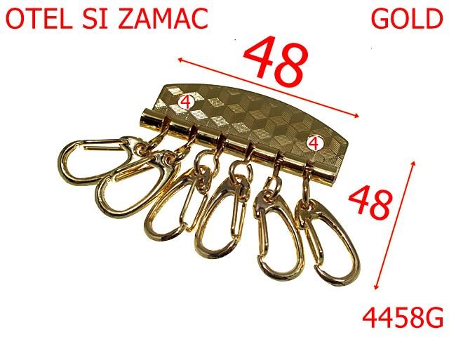 Carabine portchei - 4458G/Baterie 6 carabine portchei-48x48-mm-zamac--gold-----