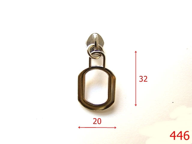 Cursori fermoar - 446/CURSOR FERMOAR NR5-Nr 5-mm---nichel---2F4--L40
