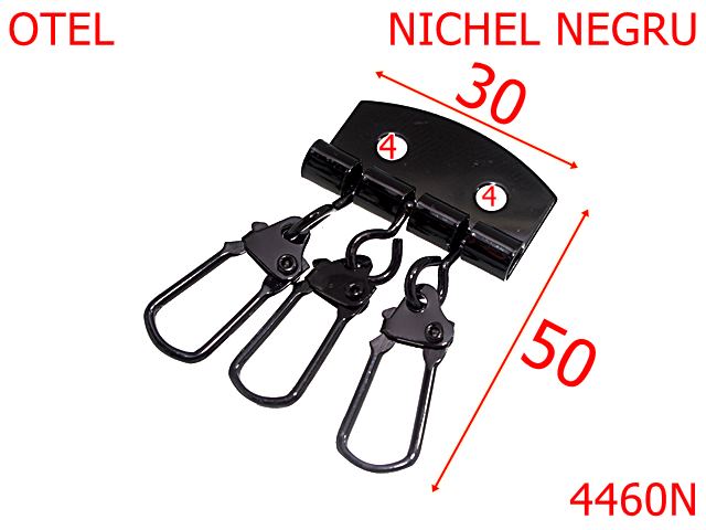 Carabine portchei - 4460N/Baterie 3 carabine portchei-30x50-mm-otel--nichel negru-----