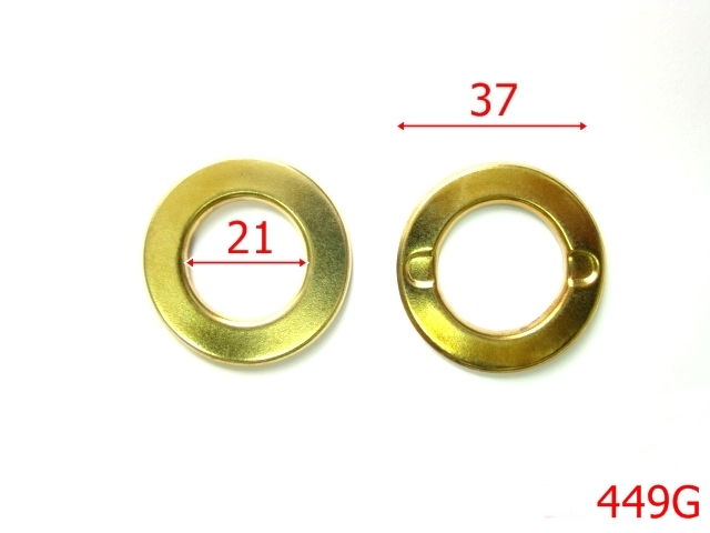 Ocheti - 449G/OCHET ROTUND 2 CM GOLD-21-mm---gold---2E6--N7