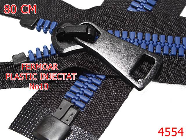 Fermoar - 4554/Fermoar plastic injectat 0.8 ml-no10--plastic--albastru-----