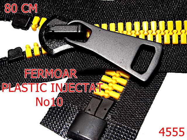 Fermoar - 4555/Fermoar plastic injectat 0.8 ml-no10--plastic--galben-----