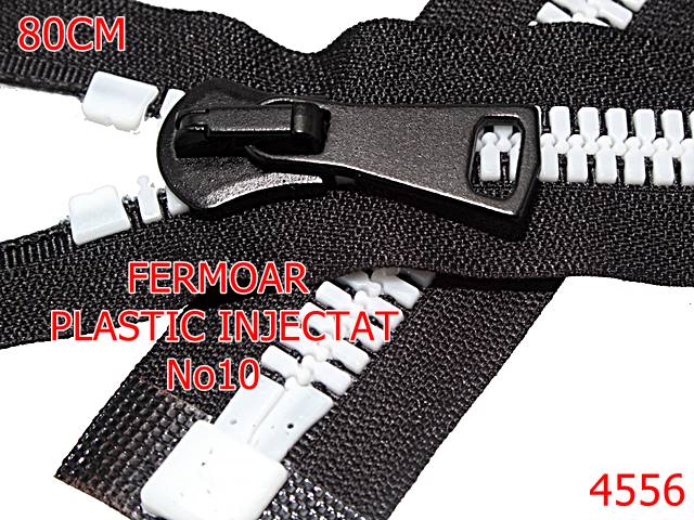 Fermoar - 4556/Fermoar plastic injectat 0.8 ml-no10--plastic--alb-----