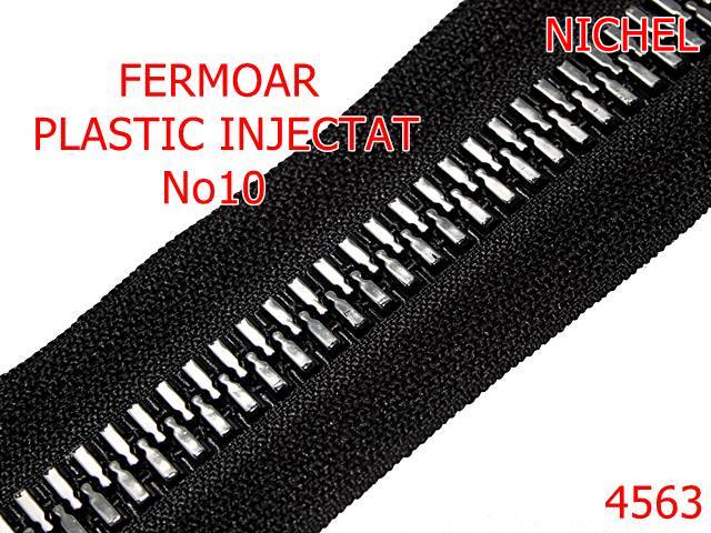 Fermoar - 4563/Fermoar plastic injectat la metru-no10--plastic--nichel-----