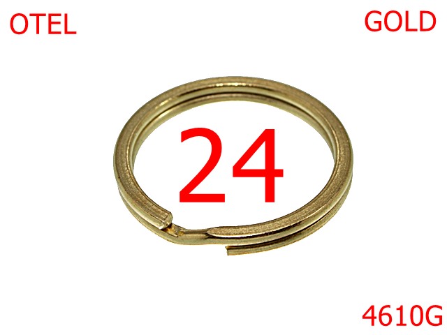 Inele breloc - 4610G/Inle breloc chei-24-mm-otel--gold-----