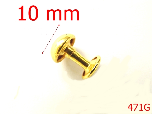 Bumbi ornamentali - 471G/BUMBI 10MM GOLD / DUBLU-10-mm---gold-----