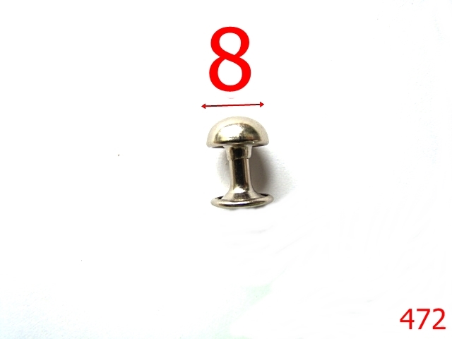 Bumbi ornamentali - 472/BUMBI 8MM NIKEL-8-mm---nichel---4I2--H8