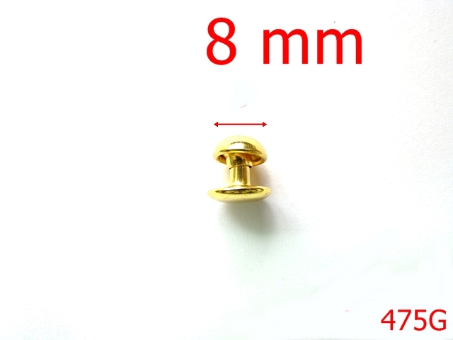 Bumbi ornamentali - 475G/BUMBI   8MM GOLD-8-mm---gold---U17-4K2--AH11