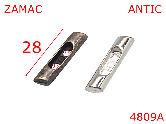 Nasturi - 4809A/Nasture stik pentru confectii piele-28-mm-zamac--antic-21 D 1----