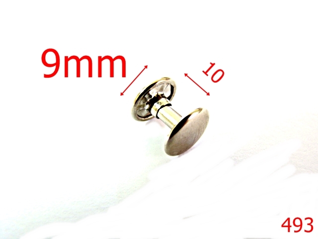 Capse rapide - 493/CAPSA RAPIDA  9mm-9X9-mm---nichel-16A10----