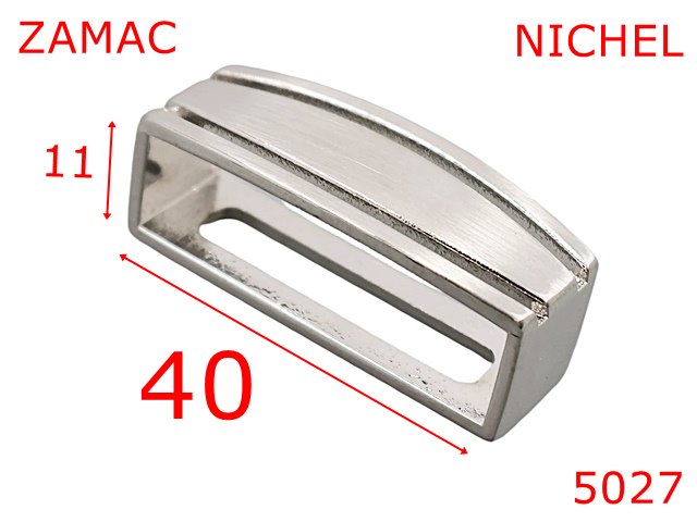 Pasant pafta - 5027/Pasant metalic pafta curea pantalon-40-mm-zamac--nichel-----