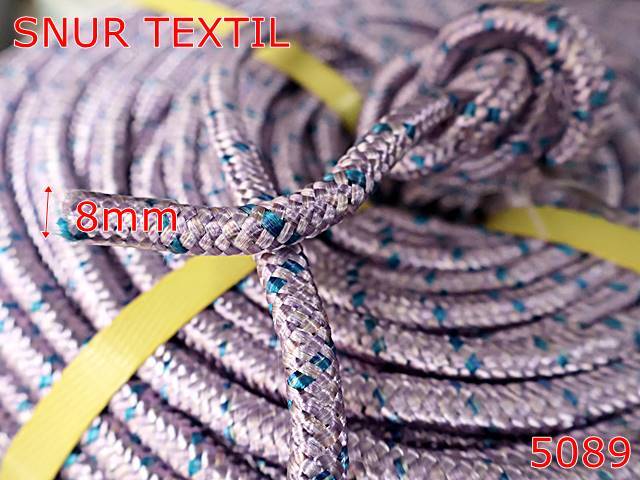 Snur - 5089/Snur textil pentru manere genti-8-mm-polipropilena--multicolor-----