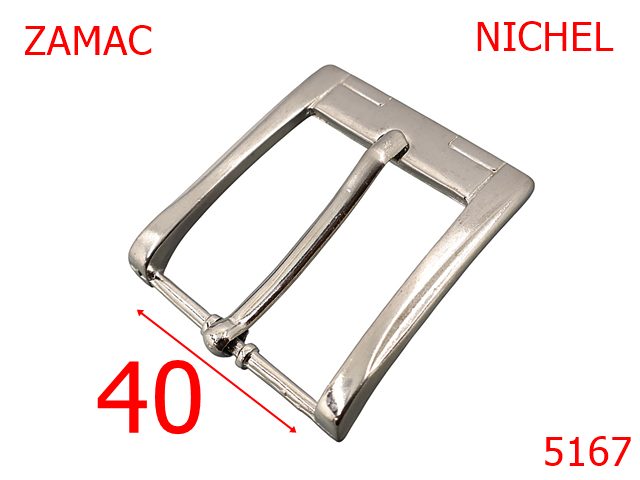 Noutati - 5167/Catarama Clasica Pentru Curea-40-mm-zamac--nichel-----