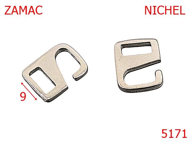 Noutati - 5171/Agatator Papion-9-mm-zamac--nichel-----