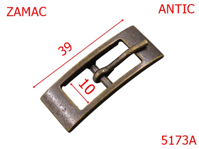 Noutati - 5173A/Catarama Inalta Pentru Confectii Marochinarie-10-mm-zamac--antic-7B6----