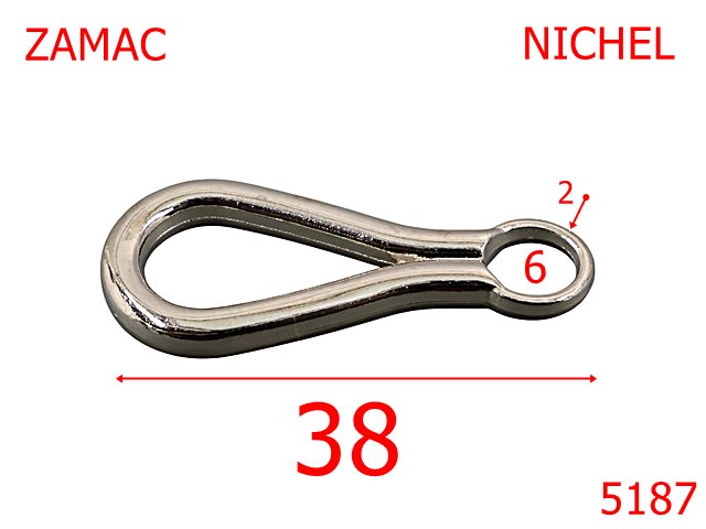 Noutati - 5187/Ornament Agatator ---zamac--nichel-21D9