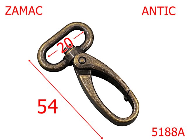 Noutati - 5188A/Carabina Marochinarie ,Pielarie-20-mm-zamac--antic-5A6----