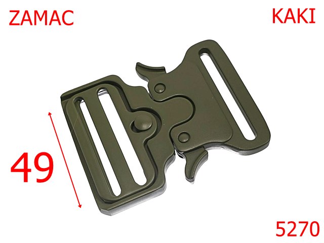 Tridenti - 5270/Trident Centura Armata-49-mm-zamac--kaki-----