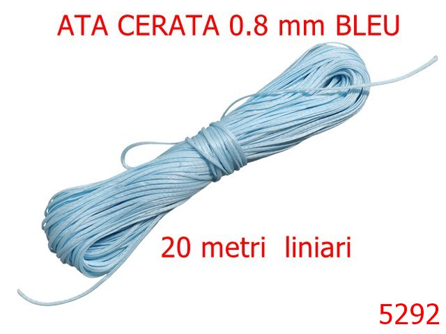 Ata Pentru Cusut - 5292/Ata Cerata Pentru Cusut Manual-0.8-mm-poliester--bleu -----