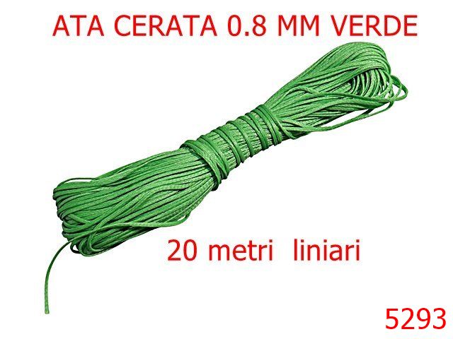Ata Pentru Cusut - 5293/Ata Cerata Pentru Cusut Manual-0.8-mm-poliester--verde-----