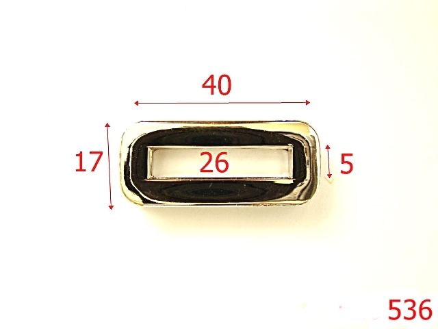 Ocheti - 536/OCHETI DREPTUNGHIULARI ZAMAK 26MM NIKEL-26-mm---nichel---2G6--