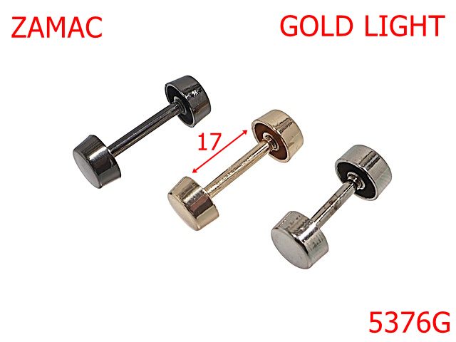 Galtere - 5376G/Gantera Ornamentala Pentru Marochinarie Si Incaltaminte-17-mm-zamac--gold light-----