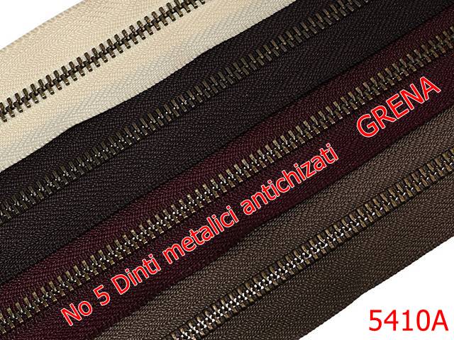 Fermoar metalic - 5410A/Fermoar Dinti Antic  Metalici-NO5----grena -----
