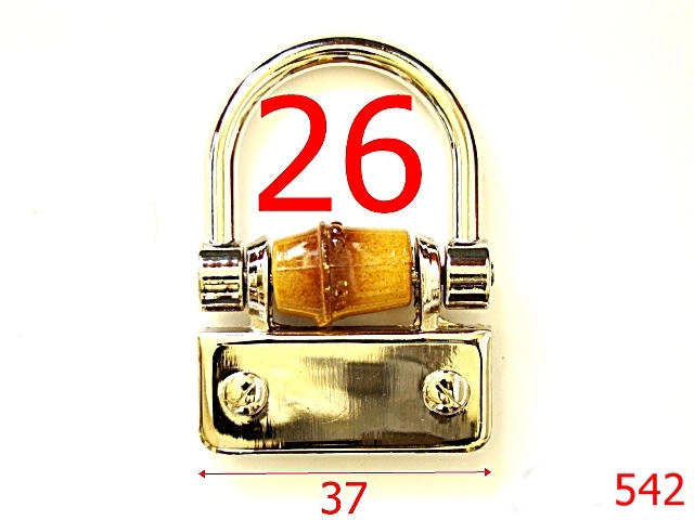 Sustinatori poseta - 542/SUSTINATOR  BAMBUS -ZAMAC 26 MM -26-mm---nichel---4E7-5H7-AC13