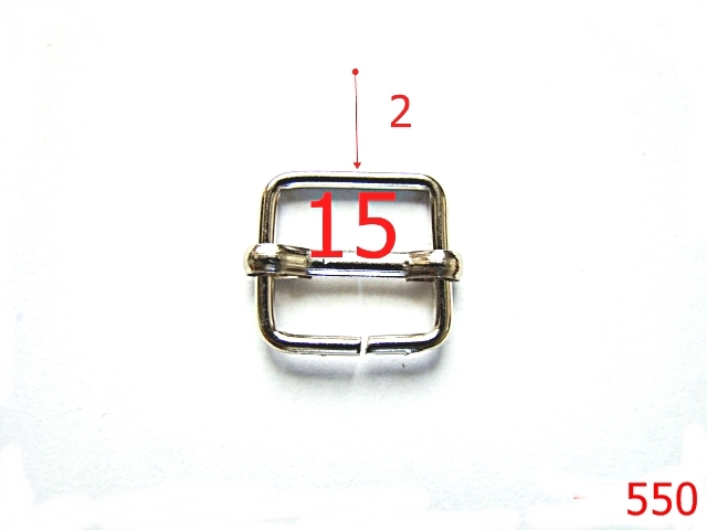 Catarame cu reglaj - 550/CATARAMA CU REGLAJ 1.5CM NYKEL-15-mm-2-nichel--1A7-6H1/6I6--A40