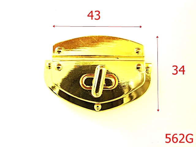 Inchizatori poseta - 562G/INCHIZATOARE POSETA 43*34MM GOLD-43x34-mm---gold---12C2--I39