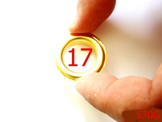 Ocheti - 570G/OCHETI O  17 MM GOLD-17-mm---gold-----D2