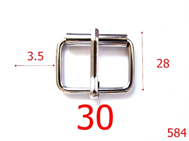 Catarame poseta - 584/CATARAMA CU ROLA  30MM*3.5MM/NIKEL-30-mm-3.5-nichel-7H2-7F1-6i5-6K3--B5