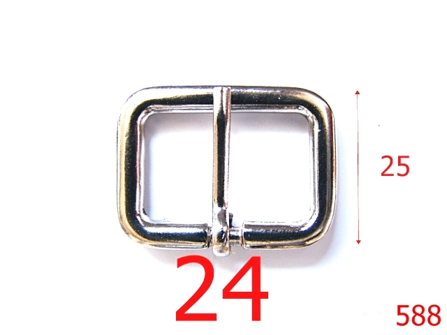 Catarame poseta - 588/CATARAMA  2.05 CM NIKEL-24-mm---nichel-----D40